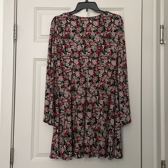 Lush Green Marsala women Floral dress - Picture 3 of 7